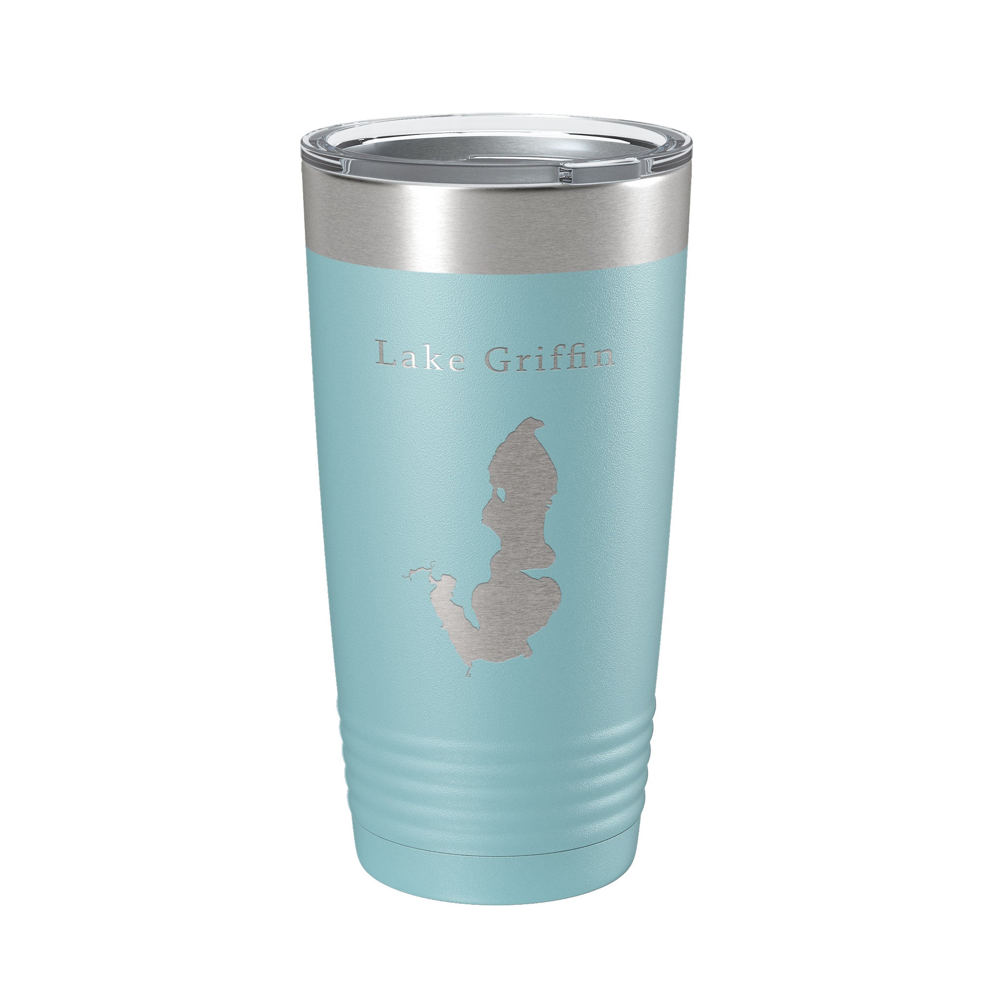 Lake Griffin Map Tumbler Travel Mug Insulated Laser Engraved Coffee Cup Florida 20 oz