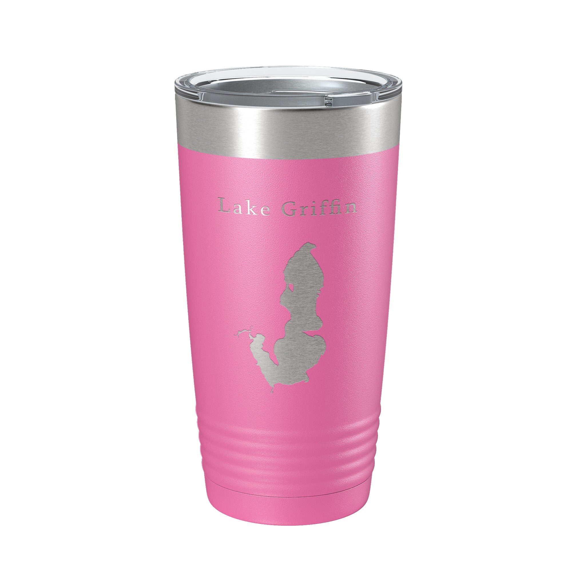 Lake Griffin Map Tumbler Travel Mug Insulated Laser Engraved Coffee Cup Florida 20 oz