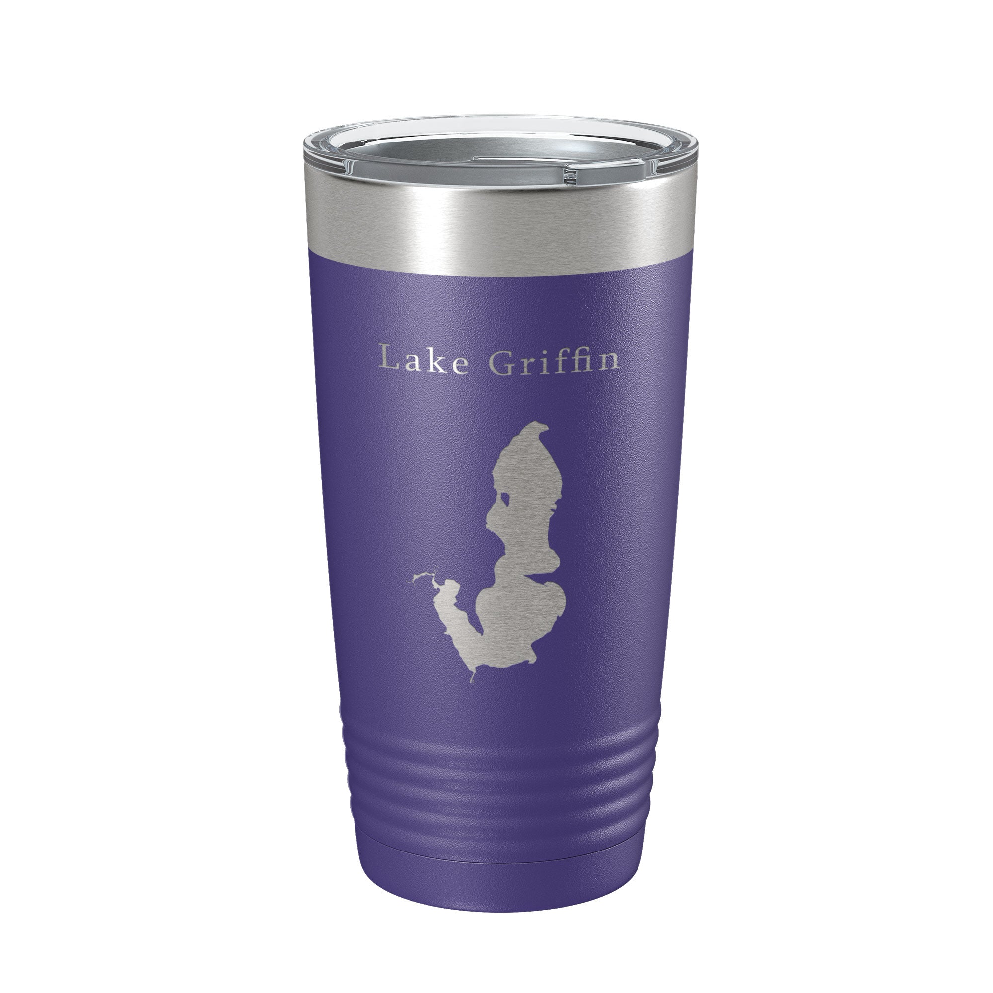 Lake Griffin Map Tumbler Travel Mug Insulated Laser Engraved Coffee Cup Florida 20 oz