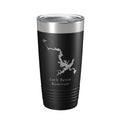 Loch Raven Reservoir Tumbler Lake Map Travel Mug Insulated Laser Engraved Coffee Cup Maryland 20 oz
