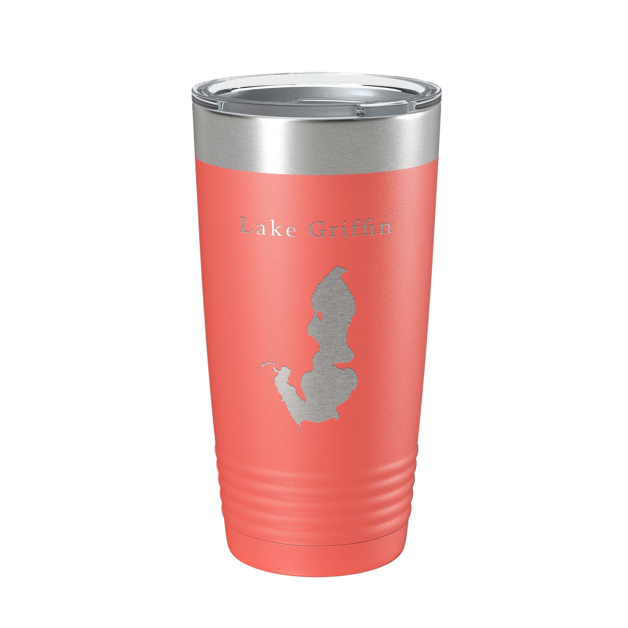 Lake Griffin Map Tumbler Travel Mug Insulated Laser Engraved Coffee Cup Florida 20 oz