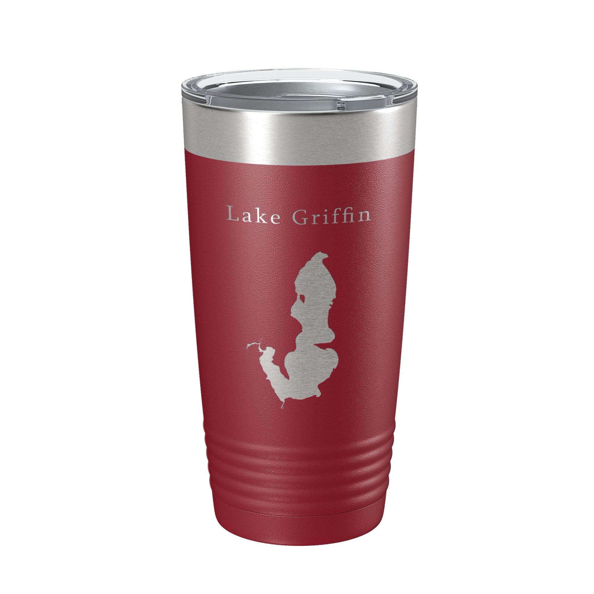 Lake Griffin Map Tumbler Travel Mug Insulated Laser Engraved Coffee Cup Florida 20 oz