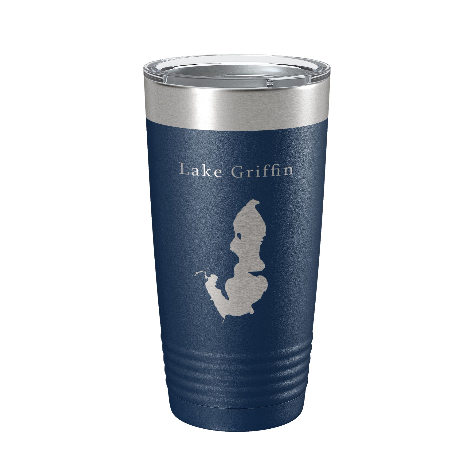 Lake Griffin Map Tumbler Travel Mug Insulated Laser Engraved Coffee Cup Florida 20 oz