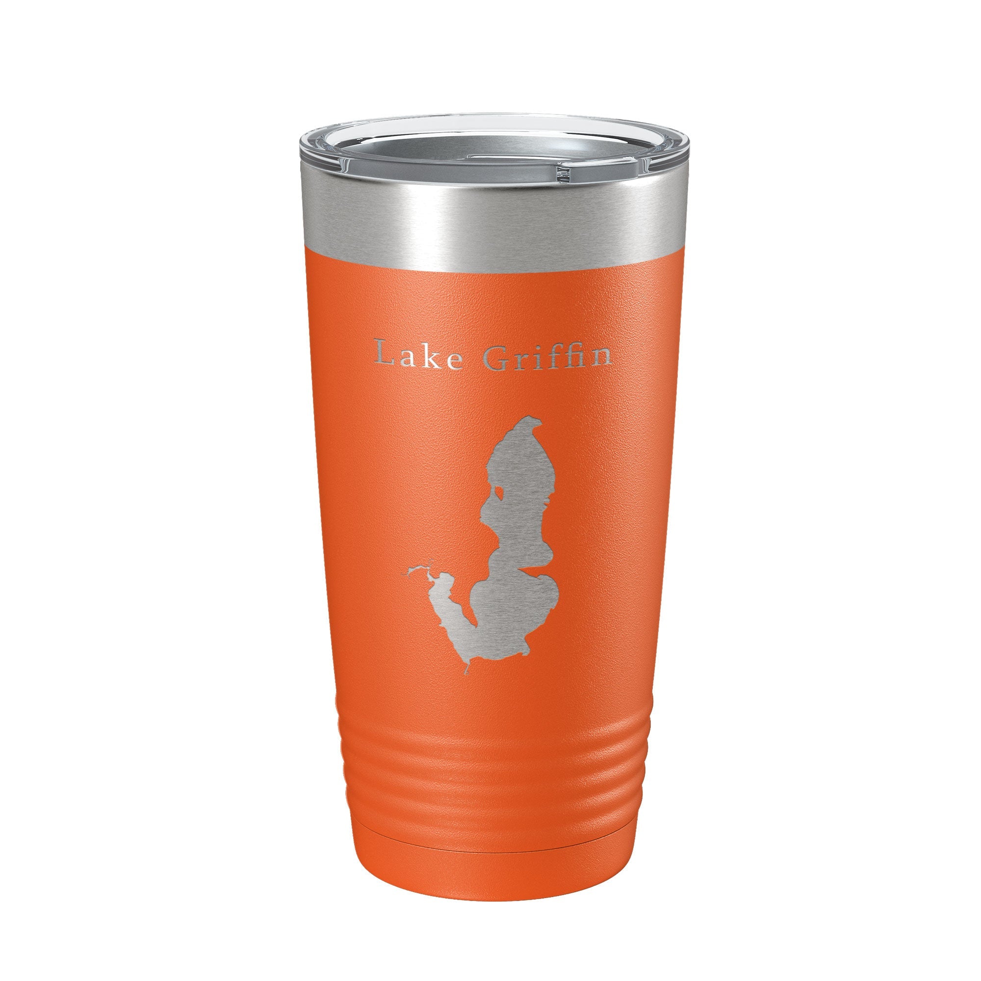 Lake Griffin Map Tumbler Travel Mug Insulated Laser Engraved Coffee Cup Florida 20 oz