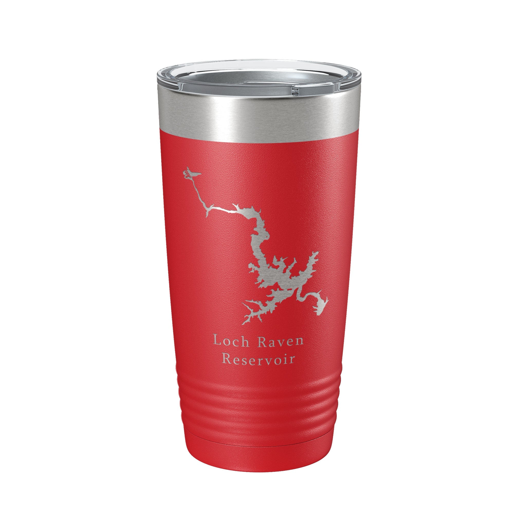 Loch Raven Reservoir Tumbler Lake Map Travel Mug Insulated Laser Engraved Coffee Cup Maryland 20 oz